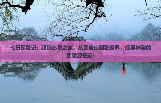 七日探险记：跟随心灵之旅，从武夷山到张家界，探寻神秘的武陵源奇迹！