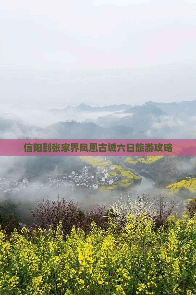 信阳到张家界凤凰古城六日旅游攻略