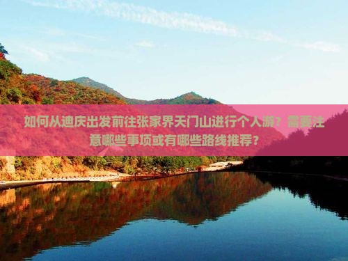 如何从迪庆出发前往张家界天门山进行个人游？需要注意哪些事项或有哪些路线推荐？