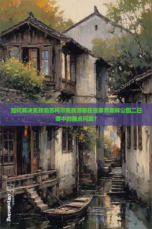 如何解决克孜勒苏柯尔克孜游客在张家界森林公园二日游中的痛点问题？