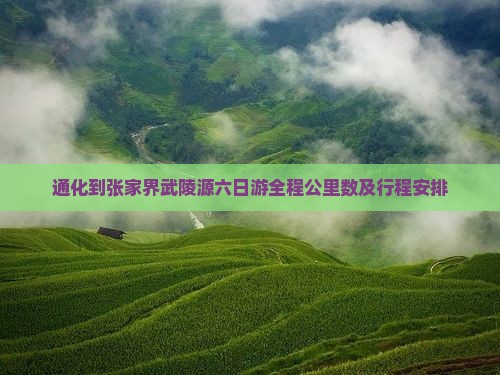 通化到张家界武陵源六日游全程公里数及行程安排