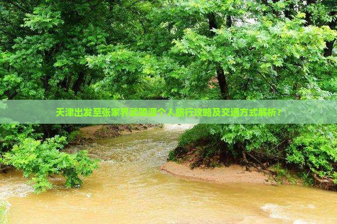 天津出发至张家界武陵源个人旅行攻略及交通方式解析？