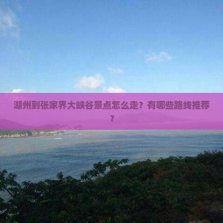 湖州到张家界大峡谷景点