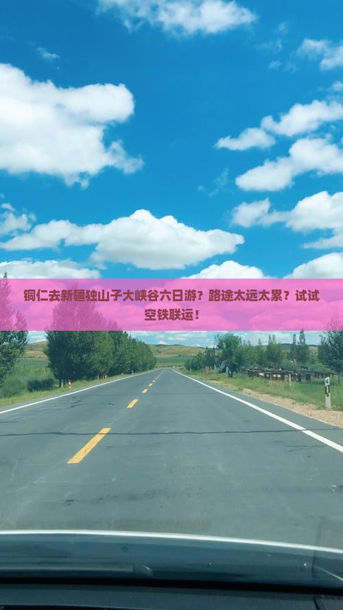 铜仁去新疆独山子大峡谷六日游？路途太远太累？试试空铁联运！