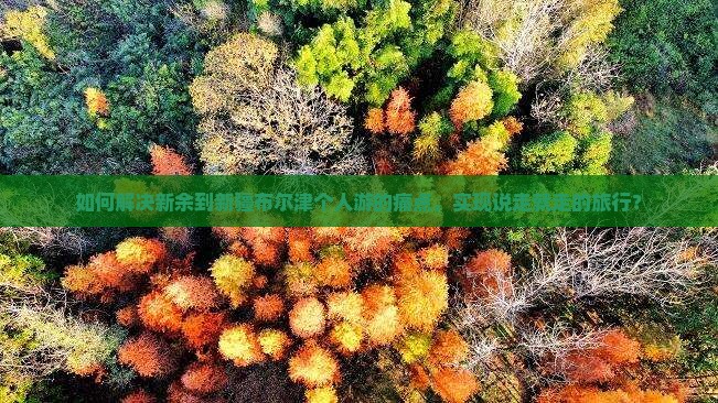 如何解决新余到新疆布尔津个人游的痛点，实现说走就走的旅行？