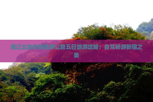 通辽出发新疆独库公路五日旅游攻略：自驾畅游新疆之美
