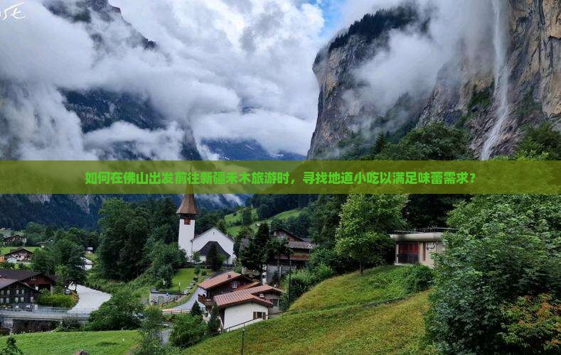 如何在佛山出发前往新疆禾木旅游时，寻找地道小吃以满足味蕾需求？