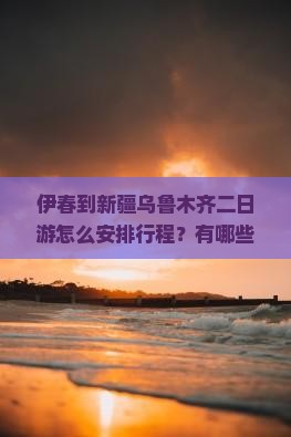 伊春到新疆乌鲁木齐二日游